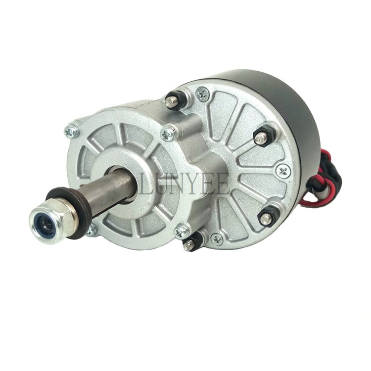 pully gear shaft type MY1016 24v 36v 250w 350w dc geared motor electric motors for vehicles