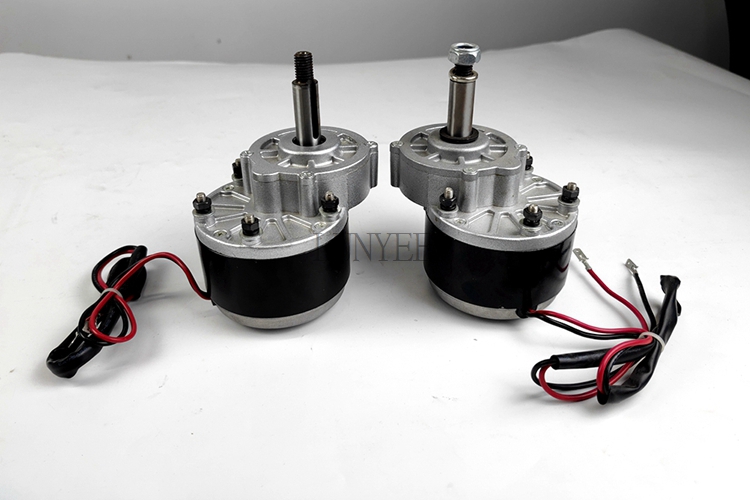 pully gear shaft type MY1016 24v 36v 250w 350w dc geared motor electric motors for vehicles
