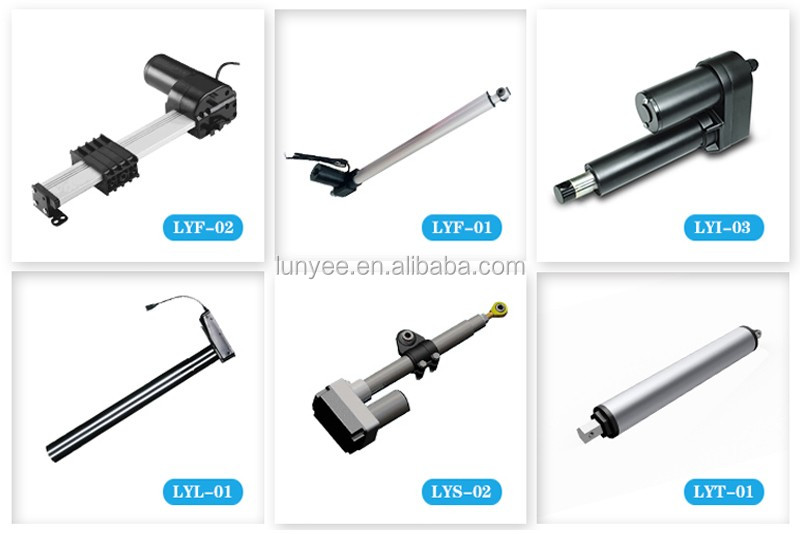 customize telescopic 3 stage 24V 1500N 1000mm tubular linear actuator