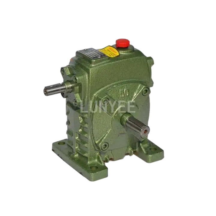 Single reduction 1-60 ratio wpa wps wpx wpo series Cast Iron worm gear box wp series steel shaft bra